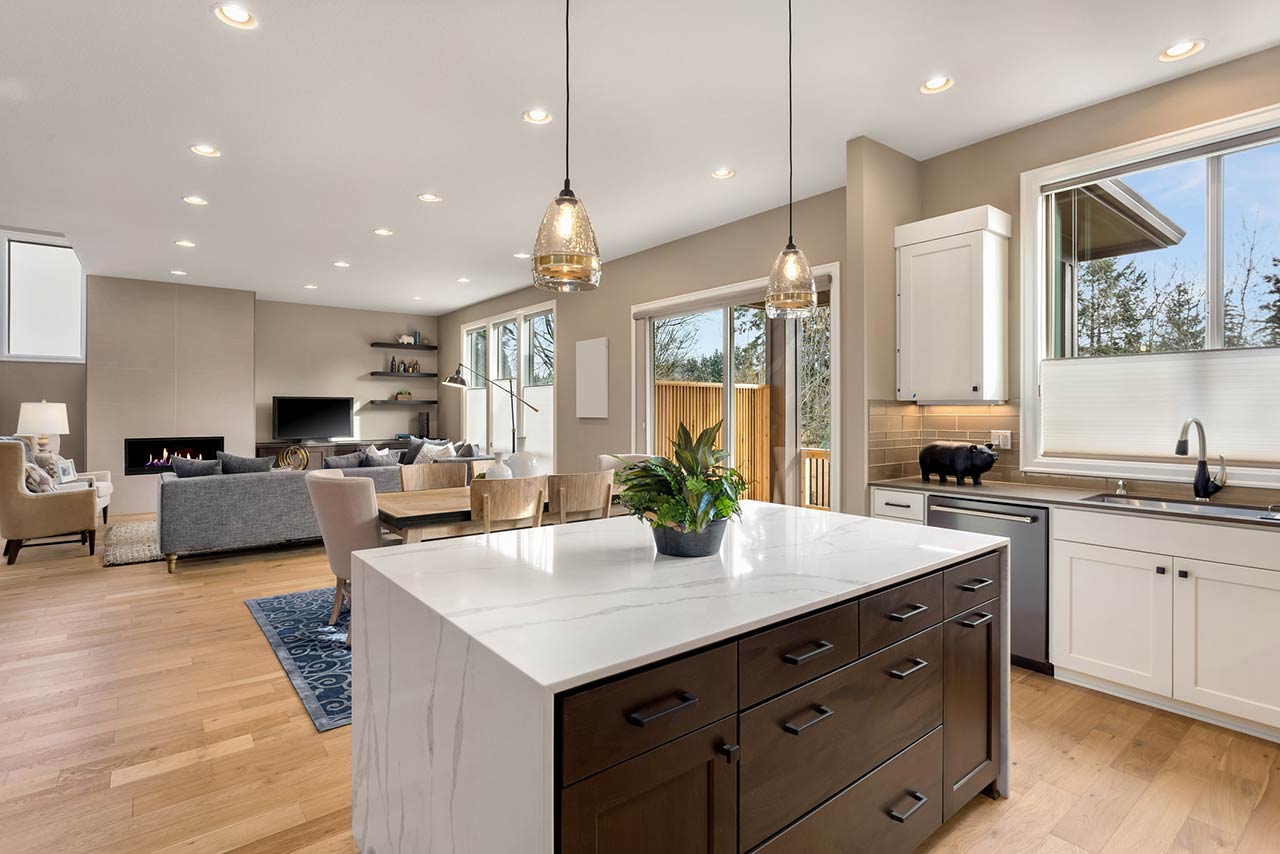 Kitchen in newly constructed luxury home