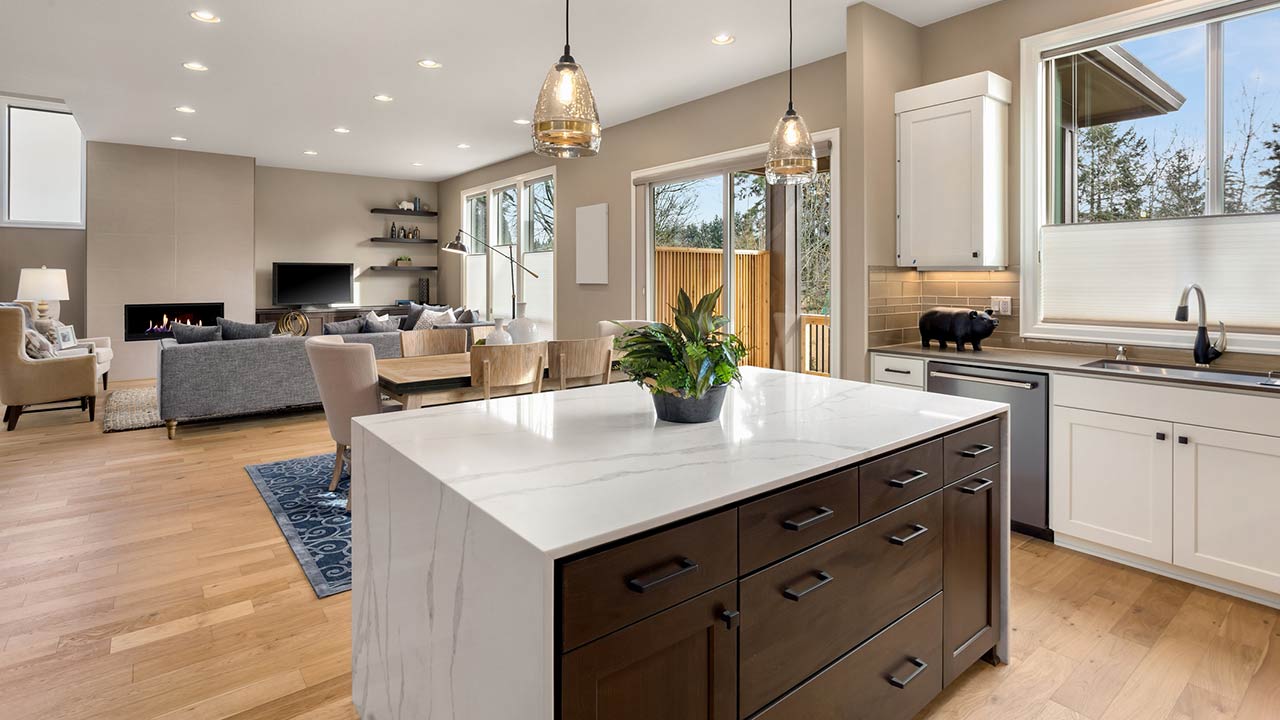 Kitchen in newly constructed luxury home